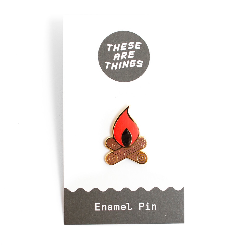 These Are Things, Enamel Pin, Campfire